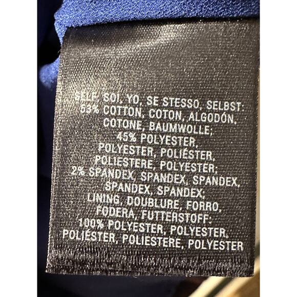 Anthropologie Maeve - Rokin Polka Dot Blue Crisscross Back Casual Dress sz 0 - Picture 12 of 13